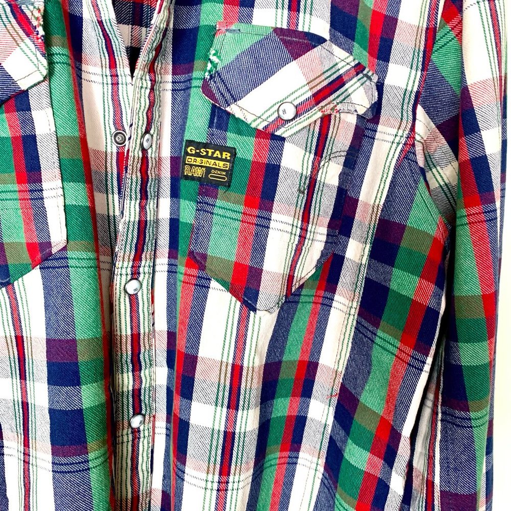 G-Star Raw Denim 03301 R5204 Men's Striped Shirt - Picture 3 of 9